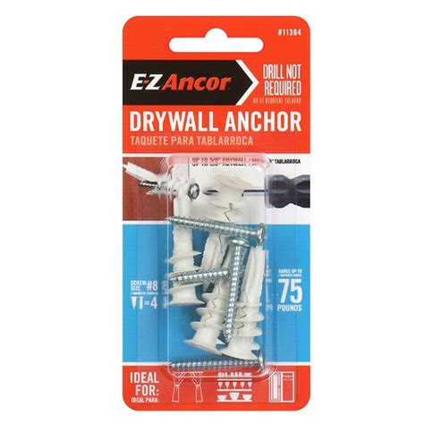 Strongest and most secure of all hollow-wall anchors. . Wall anchors lowes